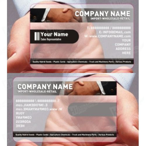 PVC Transparent Card Full Color Printing With Custom Design